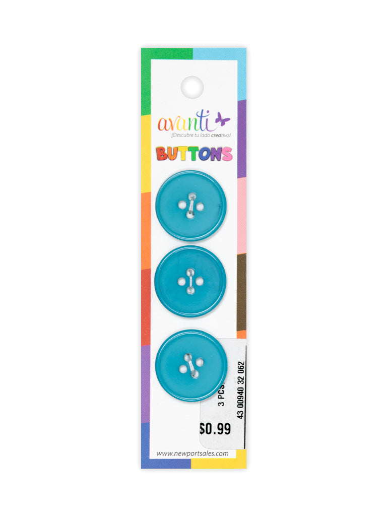 Sewing Buttons – 32L (20mm / 0.79 inches) with 4 Holes – Perfect for Coats, Blazers & Home Decor, 12-Pack