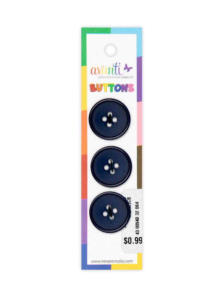 Sewing Buttons – 32L (20mm / 0.79 inches) with 4 Holes – Perfect for Coats, Blazers & Home Decor, 12-Pack