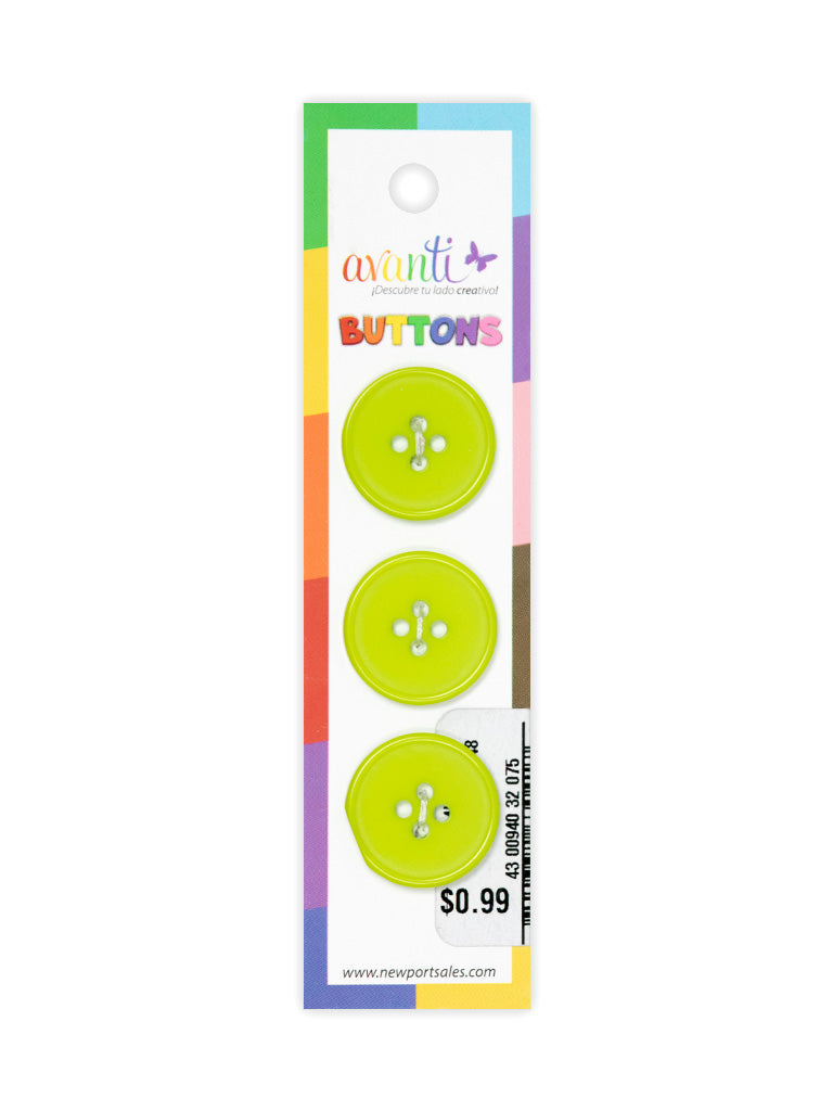 Sewing Buttons – 32L (20mm / 0.79 inches) with 4 Holes – Perfect for Coats, Blazers & Home Decor, 12-Pack