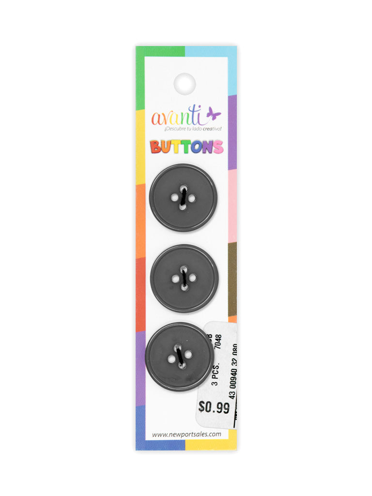 Sewing Buttons – 32L (20mm / 0.79 inches) with 4 Holes – Perfect for Coats, Blazers & Home Decor, 12-Pack