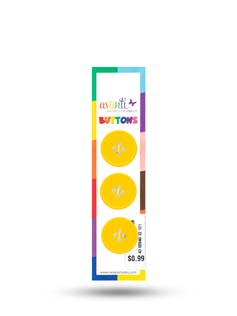 Sewing Buttons – 32L (20mm / 0.79 inches) with 4 Holes – Perfect for Coats, Blazers & Home Decor, 12-Pack