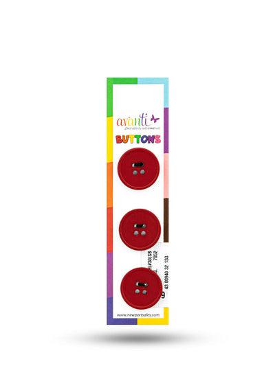 Sewing Buttons – 32L (20mm / 0.79 inches) with 4 Holes – Perfect for Coats, Blazers & Home Decor, 12-Pack