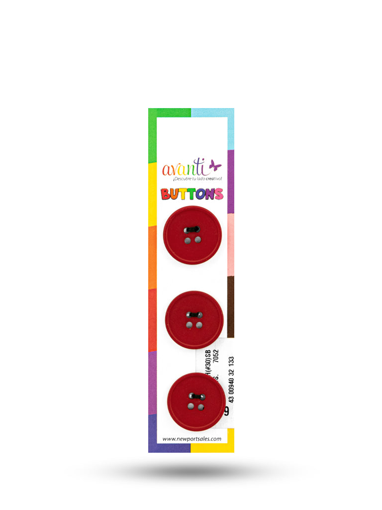 Sewing Buttons – 32L (20mm / 0.79 inches) with 4 Holes – Perfect for Coats, Blazers & Home Decor, 12-Pack