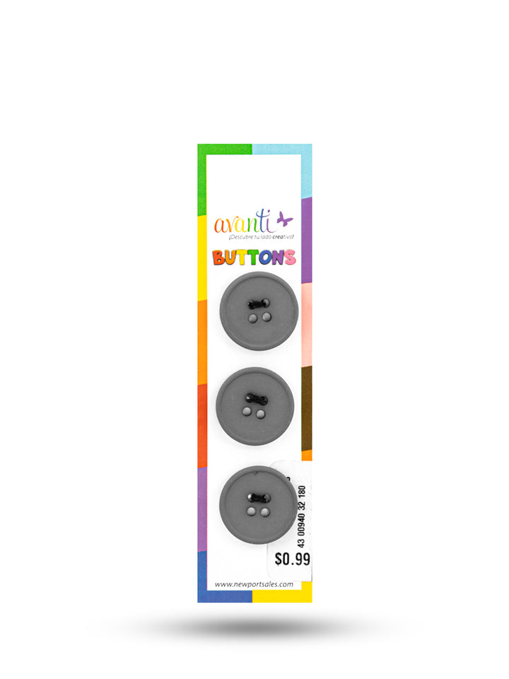 Sewing Buttons – 32L (20mm / 0.79 inches) with 4 Holes – Perfect for Coats, Blazers & Home Decor, 12-Pack