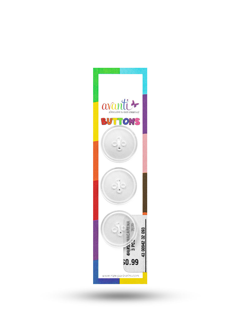 Sewing Buttons – 32L (20mm / 0.79 inches) with 4 Holes – Perfect for Coats, Blazers & Home Decor