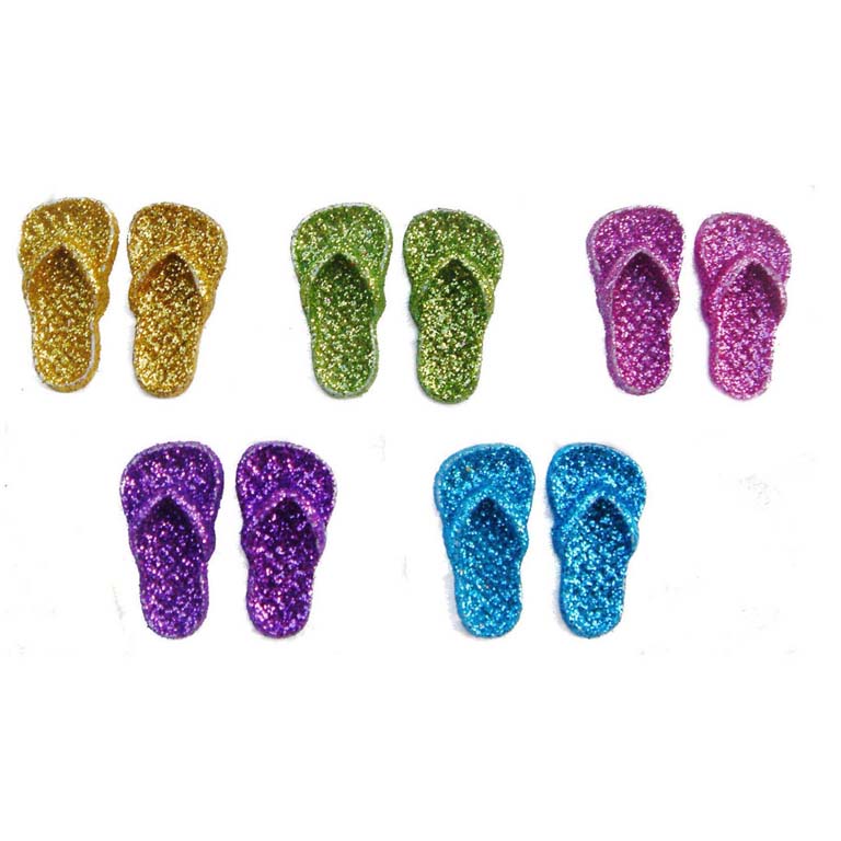 Dress It Up Embellishments - Flip Flops, 3-Pack