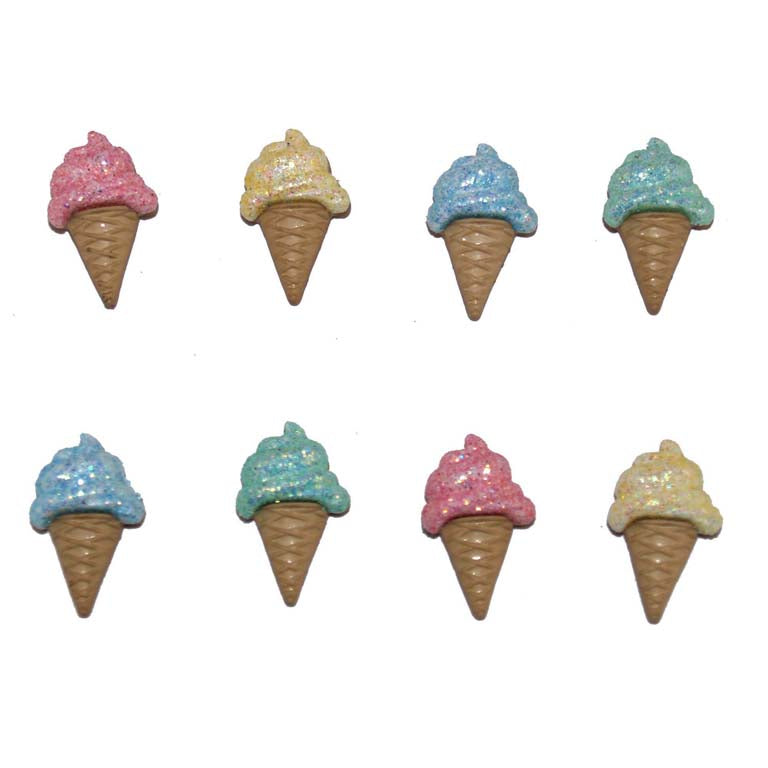 Dress It Up Embellishments - Ice Cream Cones, 3-Pack
