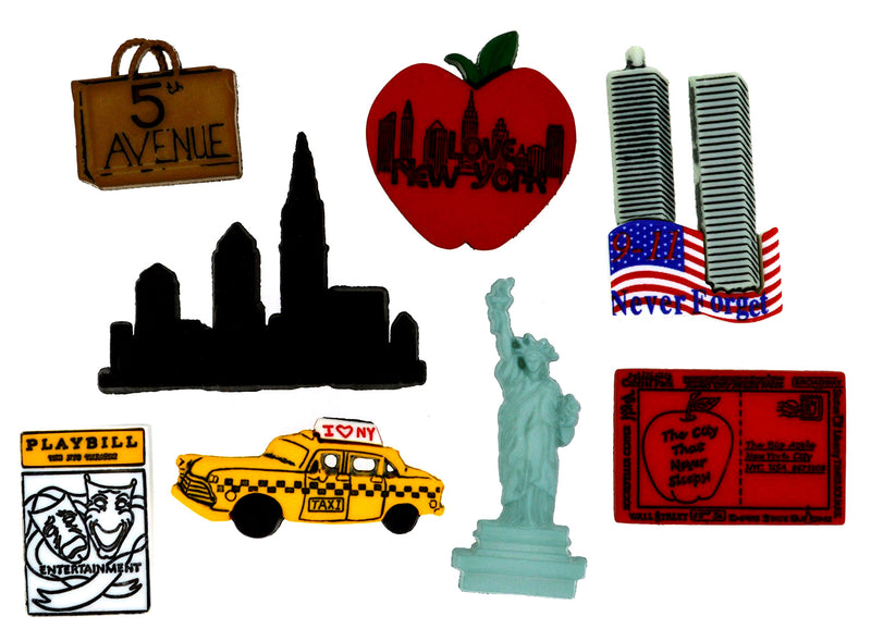 Dress It Up Embellishments - New York, 3-Pack