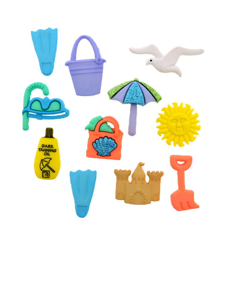 Dress It Up! Buttons - At The Beach