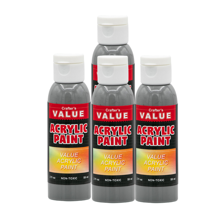 Value Paint by Painters by Heart – 2 fl oz (59 ml) Acrylic Paint – Standard Colors (Single or 4 Pack)