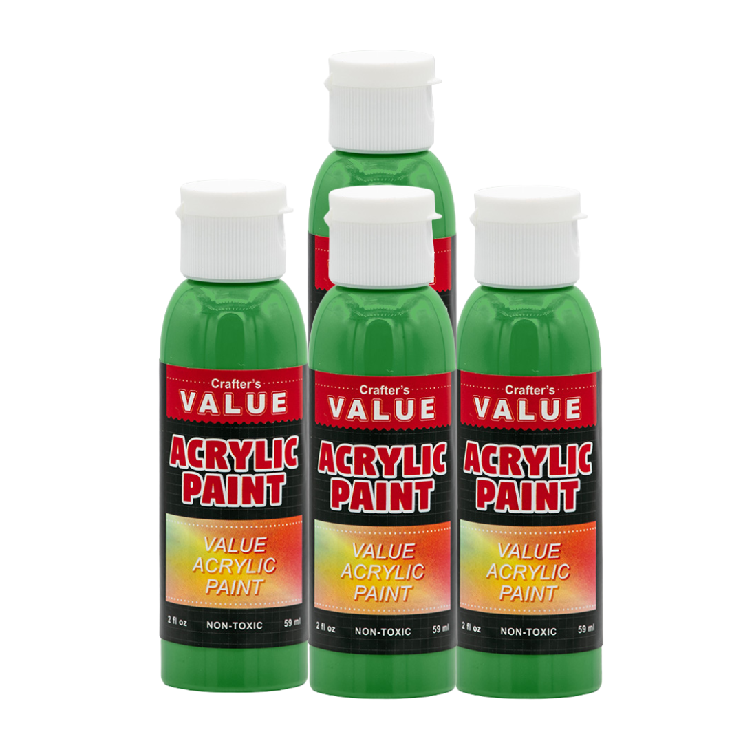 Value Paint by Painters by Heart – 2 fl oz (59 ml) Acrylic Paint – Standard Colors (Single or 4 Pack)