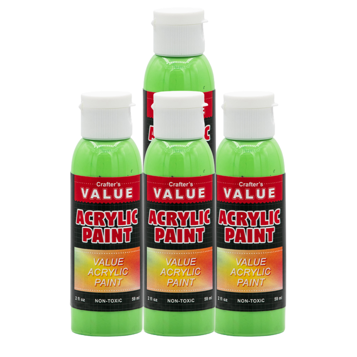 Value Paint by Painters by Heart – 2 fl oz (59 ml) Acrylic Paint – Standard Colors (Single or 4 Pack)
