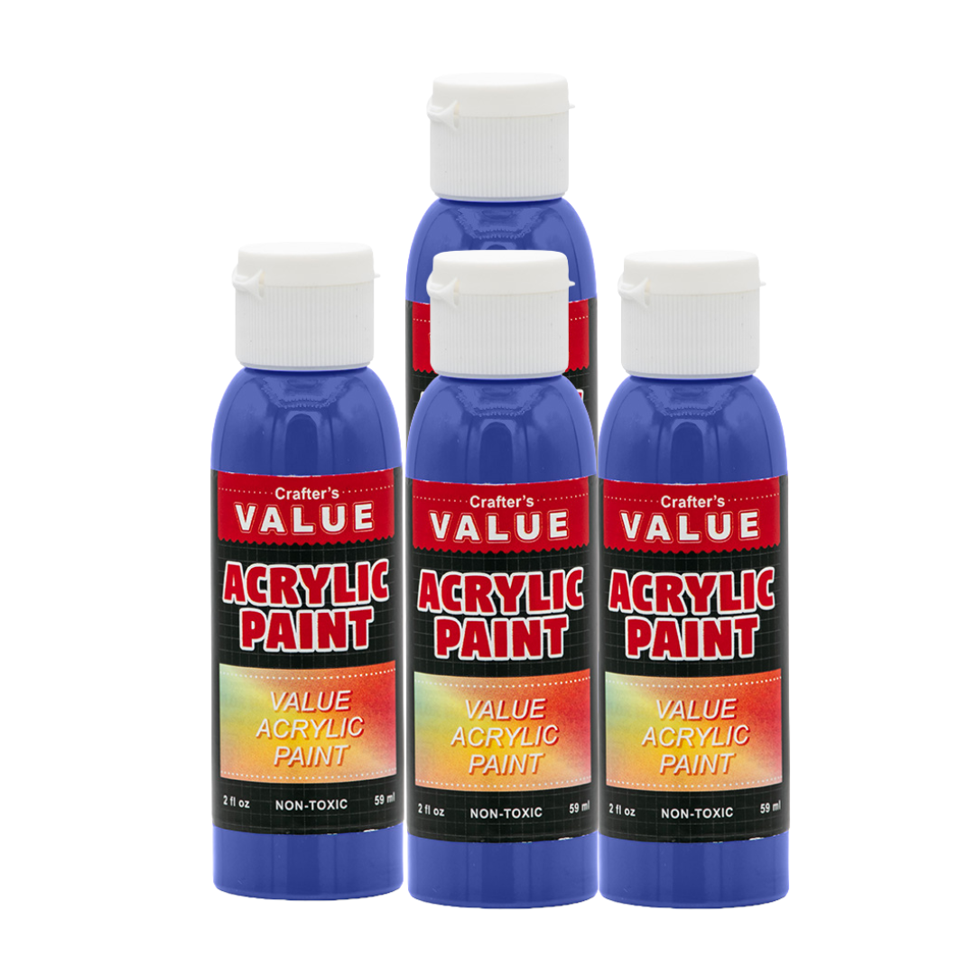 Value Paint by Painters by Heart – 2 fl oz (59 ml) Acrylic Paint – Standard Colors (Single or 4 Pack)