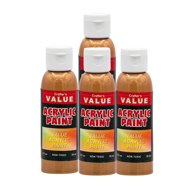 Value Paint by Painters by Heart – 2 fl oz (59 ml) Acrylic Paint – Pearl Colors (Single or 4 Pack)