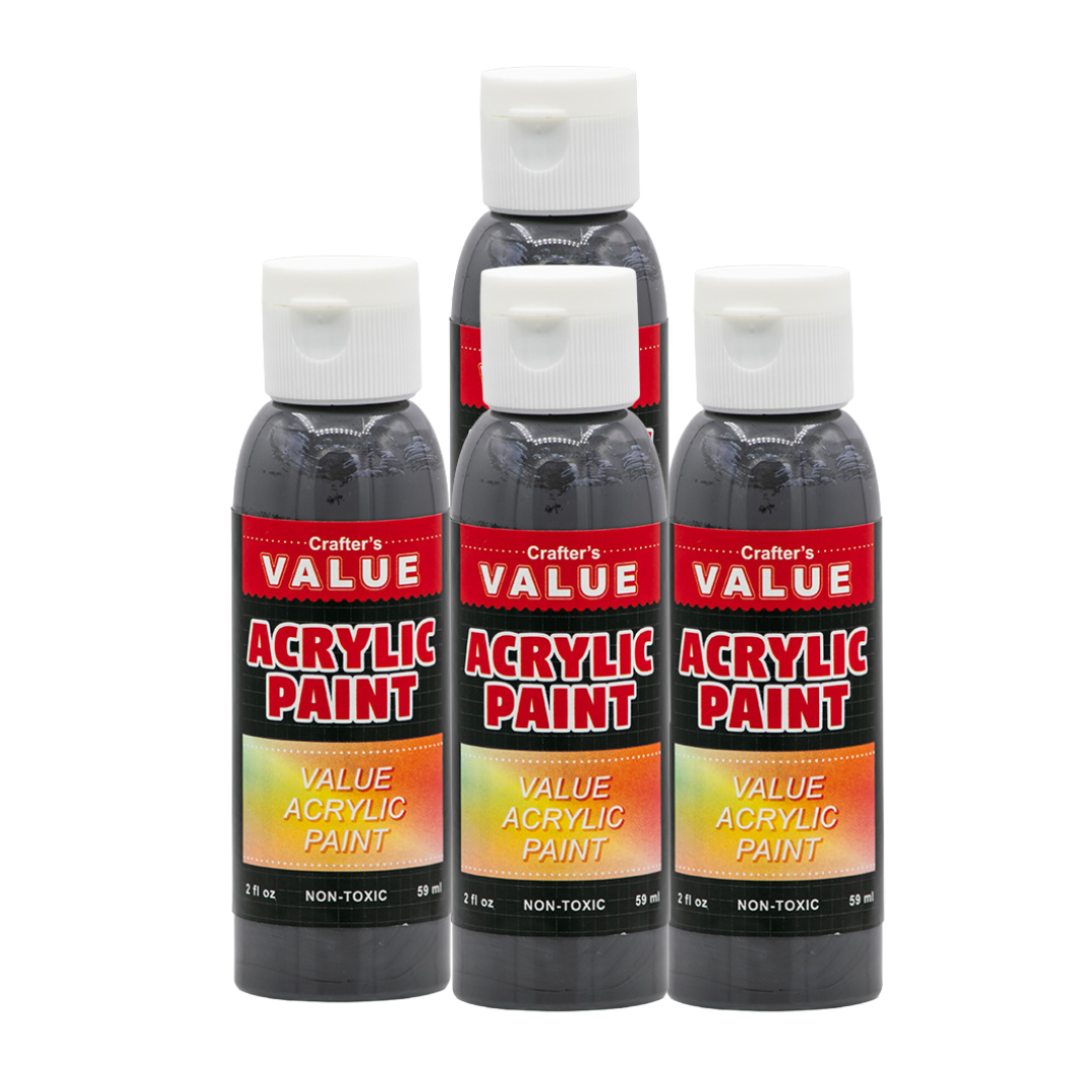 Value Paint by Painters by Heart – 2 fl oz (59 ml) Acrylic Paint – Standard Colors (Single or 4 Pack)