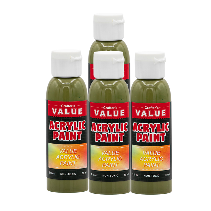 Value Paint by Painters by Heart – 2 fl oz (59 ml) Acrylic Paint – Standard Colors (Single or 4 Pack)