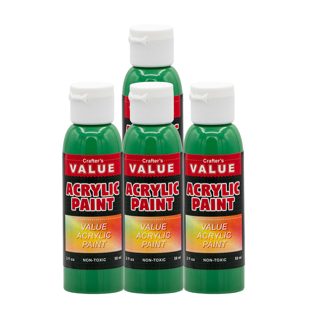 Value Paint by Painters by Heart – 2 fl oz (59 ml) Acrylic Paint – Standard Colors (Single or 4 Pack)