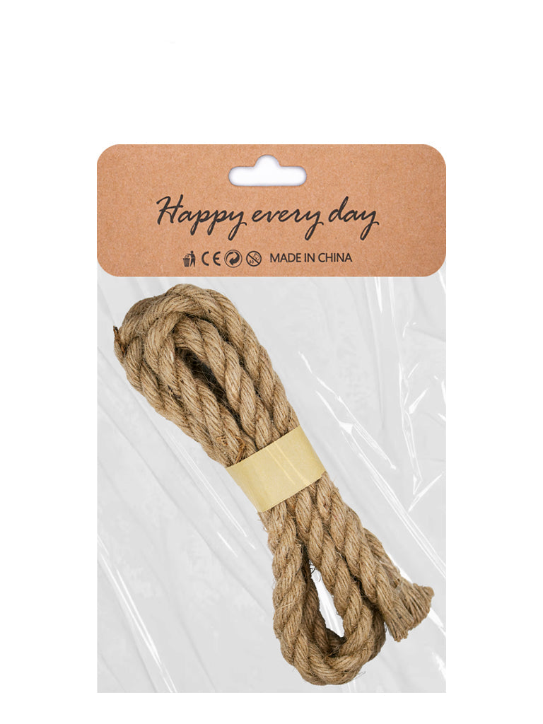 15mm x 1.5 Meters – Short Thick Jute Rope (Carded)