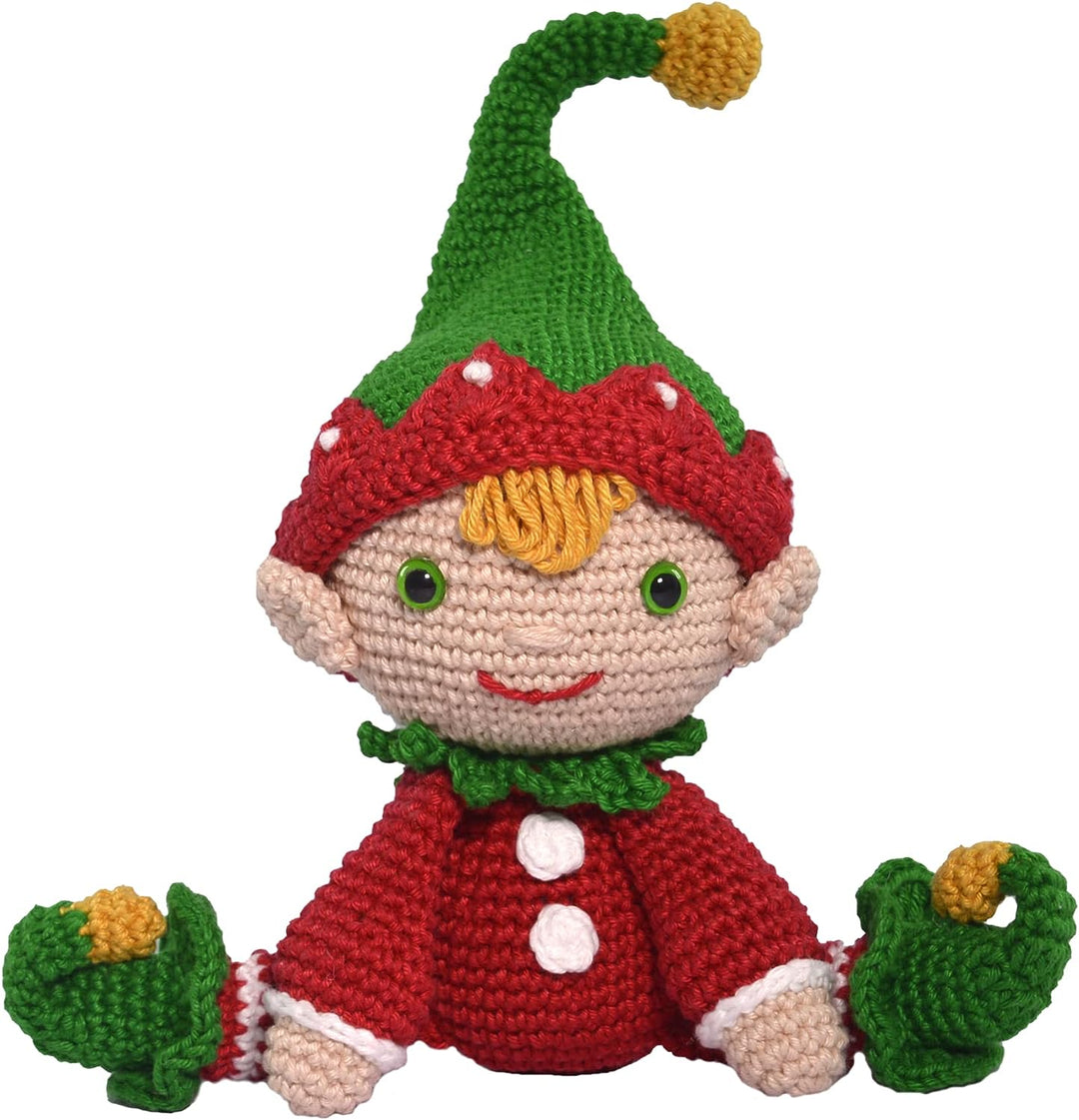 CIRCULO Amigurumi Kit Christmas Collection - Elf, Clear Easy to Follow Instructions - Intermediate Level - 1 Crochet Kit