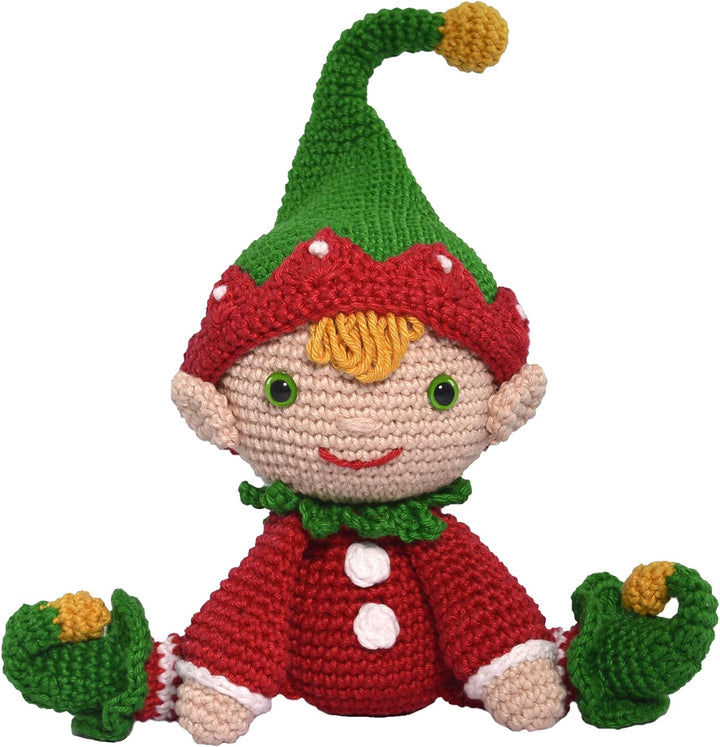 CIRCULO Amigurumi Kit Christmas Collection - Elf, Clear Easy to Follow Instructions - Intermediate Level - 1 Crochet Kit