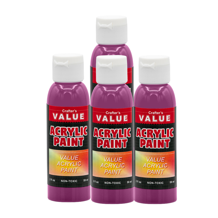 Value Paint by Painters by Heart – 2 fl oz (59 ml) Acrylic Paint – Standard Colors (Single or 4 Pack)