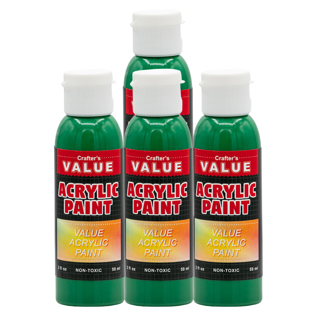 Value Paint by Painters by Heart – 2 fl oz (59 ml) Acrylic Paint – Standard Colors (Single or 4 Pack)
