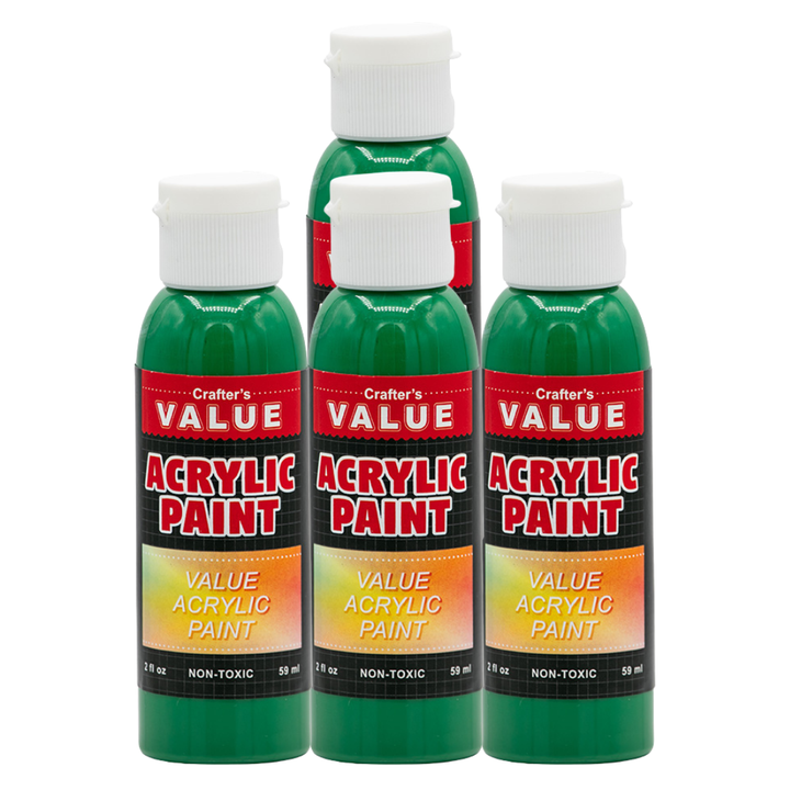 Value Paint by Painters by Heart – 2 fl oz (59 ml) Acrylic Paint – Standard Colors (Single or 4 Pack)