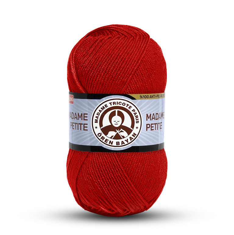 Madame Tricote Paris, Madame Petite Anti Pilling Hand Knitting Yarn, 100g, 100% Acrylic, 273 Yards, 5-Pack