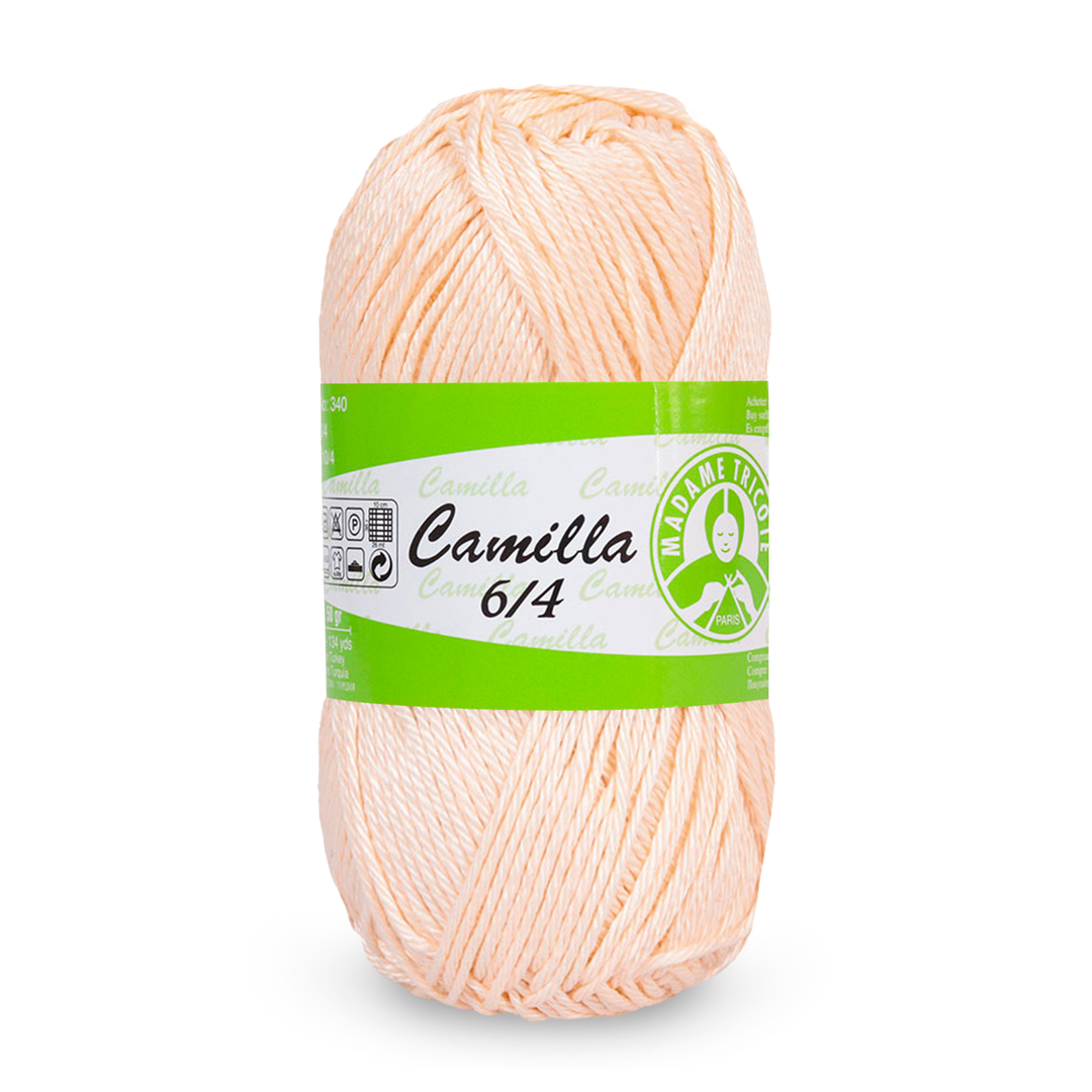 Madame Tricote Paris,  Camilla 6/4, Wool Cotton 100%,  Handknitting Yarn,  50g,  125 meters