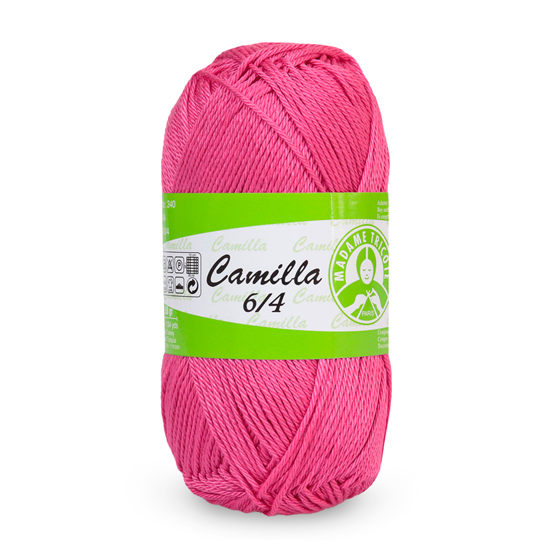 Madame Tricote Paris,  Camilla 6/4, Wool Cotton 100%,  Handknitting Yarn,  50g,  125 meters
