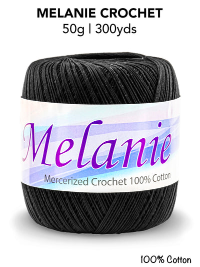 Melanie by Avanti,  100% Pure Mercerized Cotton Crochet Thread Yarn,   50 Grams,  300 Yards, 1 Roll