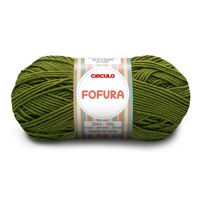 Círculo Fofura, 100% Acrylics Yarn, 100g, 394 Tex, 254 Meters, 1 Roll