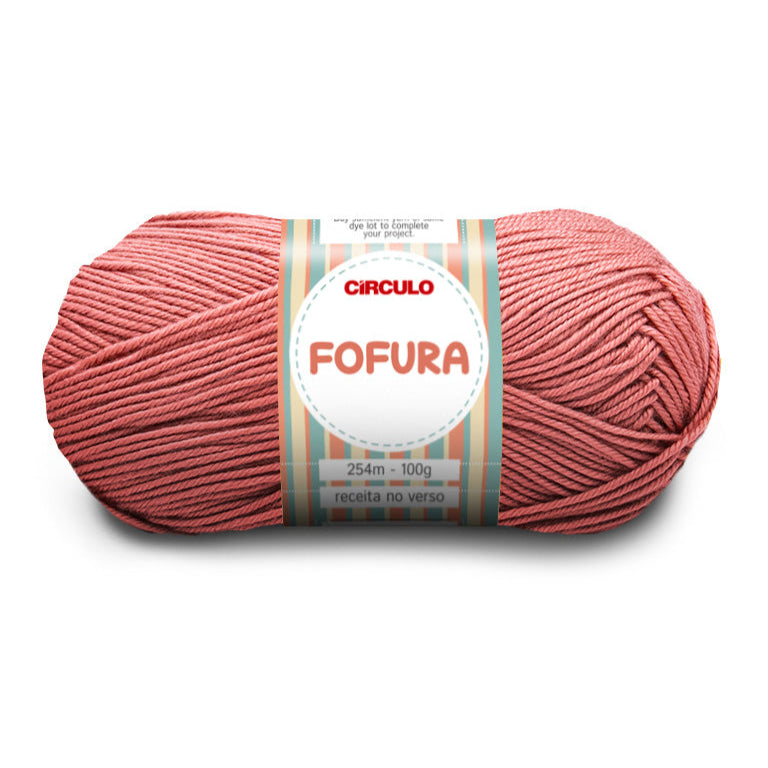 Círculo Fofura, 100% Acrylics Yarn, 100g, 394 Tex, 254 Meters, 1 Roll