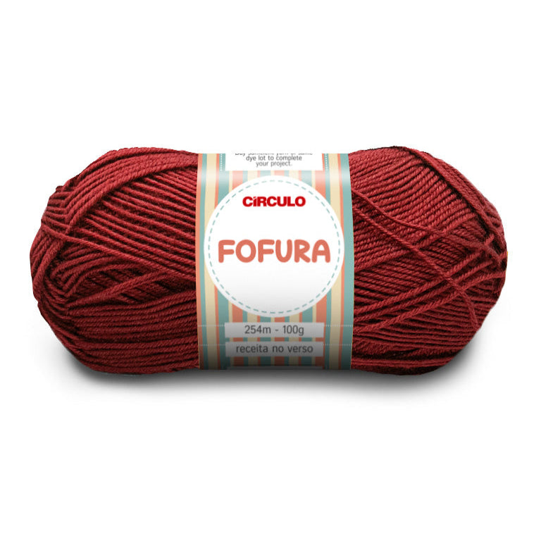 Círculo Fofura, 100% Acrylics Yarn, 100g, 394 Tex, 254 Meters, 1 Roll