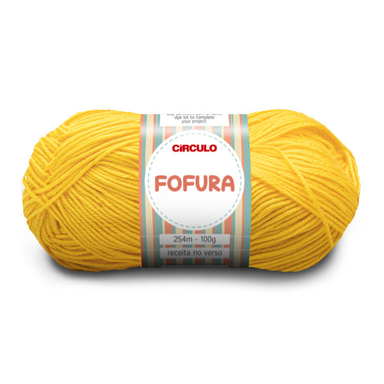 Círculo Fofura, 100% Acrylics Yarn, 100g, 394 Tex, 254 Meters, 1 Roll