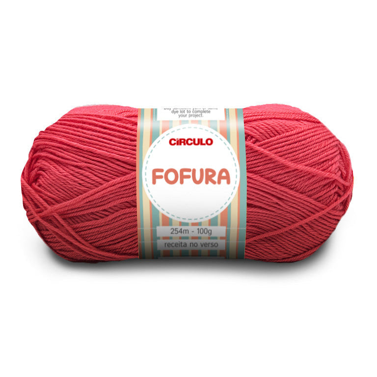 Círculo Fofura, 100% Acrylics Yarn, 100g, 394 Tex, 254 Meters, 1 Roll