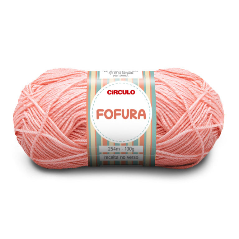 Círculo Fofura, 100% Acrylics Yarn, 100g, 394 Tex, 254 Meters, 1 Roll