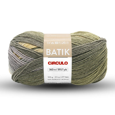 Batik Knitting Yarn, 100% Acrylic, 3.53 ounces, 394 yards, DK (11 wpi)