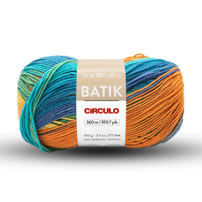 Batik Knitting Yarn, 100% Acrylic, 3.53 ounces, 394 yards, DK (11 wpi)