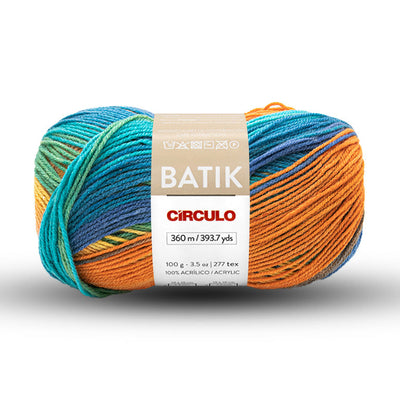 Batik Knitting Yarn, 100% Acrylic, 3.53 ounces, 394 yards, DK (11 wpi), 5-Pack