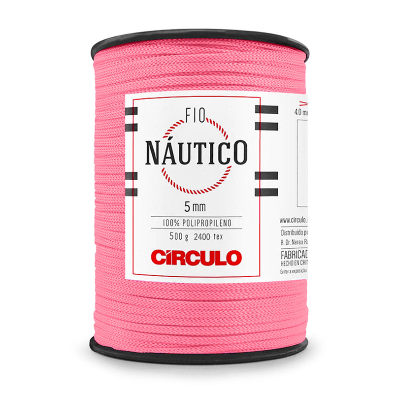 Circulo - Nautico Yarn, Premium Waterproof Cord 5mm 100% Polypropylene, 227 yds, 17.6 oz, Chunky, Special for Fashion Accessories, Bag and Decor in Crochet and Macramé