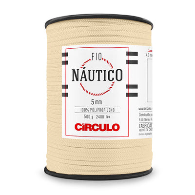 Circulo - Nautico Yarn, Premium Waterproof Cord 5mm 100% Polypropylene, 227 yds, 17.6 oz, Chunky, Special for Fashion Accessories, Bag and Decor in Crochet and Macramé