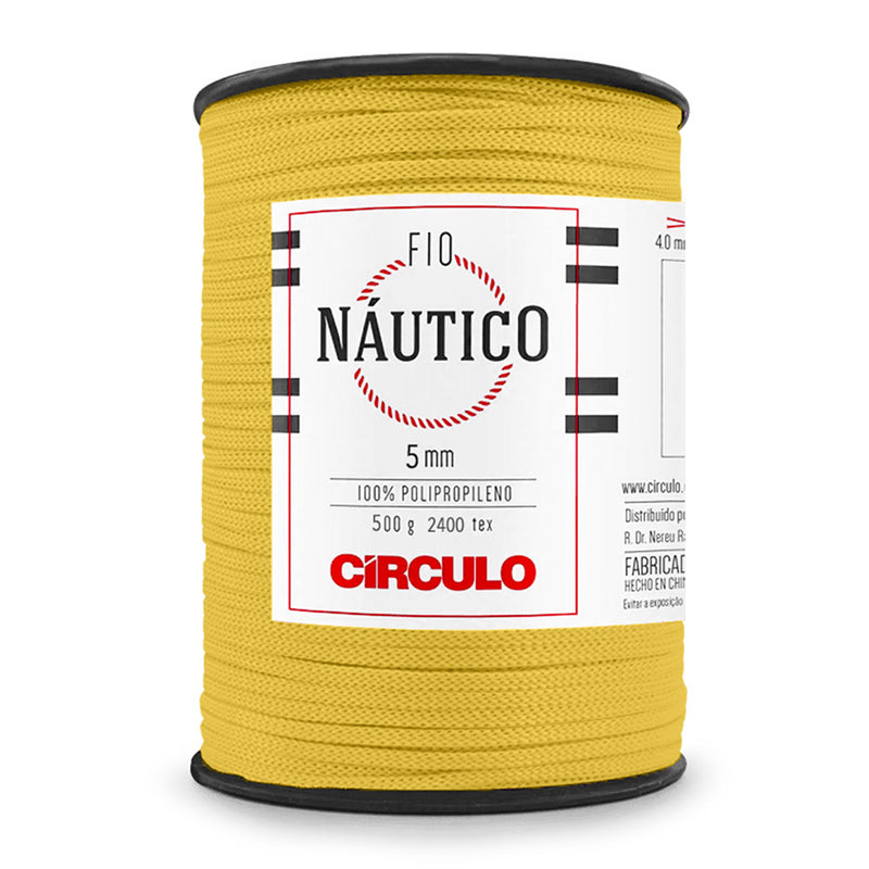 Circulo - Nautico Yarn, Premium Waterproof Cord 5mm 100% Polypropylene, 227 yds, 17.6 oz, Chunky, Special for Fashion Accessories, Bag and Decor in Crochet and Macramé