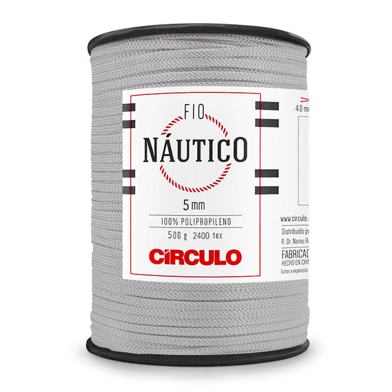 Circulo - Nautico Yarn, Premium Waterproof Cord 5mm 100% Polypropylene, 227 yds, 17.6 oz, Chunky, Special for Fashion Accessories, Bag and Decor in Crochet and Macramé