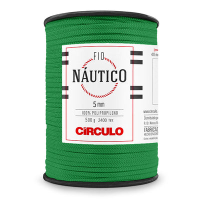 Circulo - Nautico Yarn, Premium Waterproof Cord 5mm 100% Polypropylene, 227 yds, 17.6 oz, Chunky, Special for Fashion Accessories, Bag and Decor in Crochet and Macramé