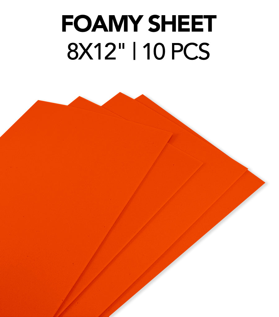 Avanti EVA Foam Sheets, 8 x 12 inches, Variety of colors, 10 Pcs per Package