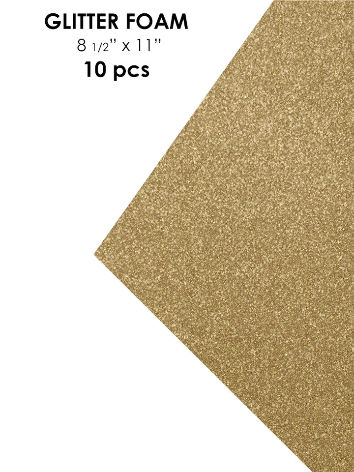 Avanti Foamy Sheet with Glitter, 8 x 12 inches, Variety of Colors, 2mm thick, 10 pcs