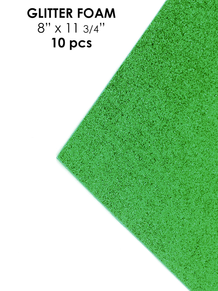 Avanti Foamy Sheet with Glitter, 8 x 12 inches, Variety of Colors, 2mm thick, 10 pcs