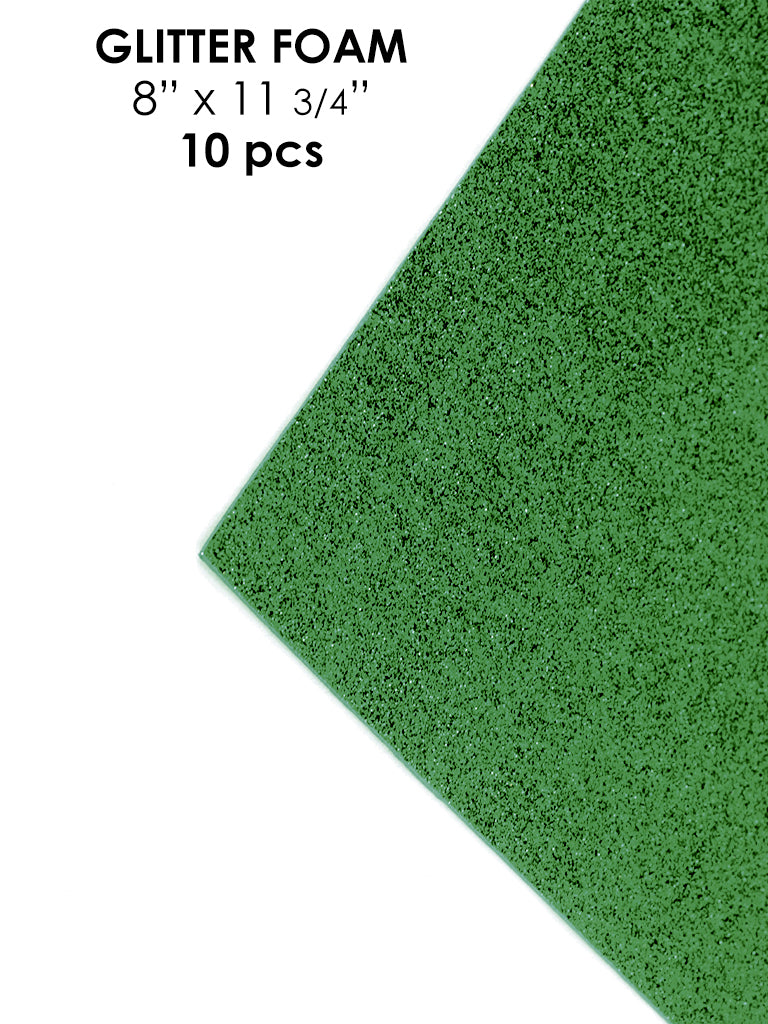 Avanti Foamy Sheet with Glitter, 8 x 12 inches, Variety of Colors, 2mm thick, 10 pcs