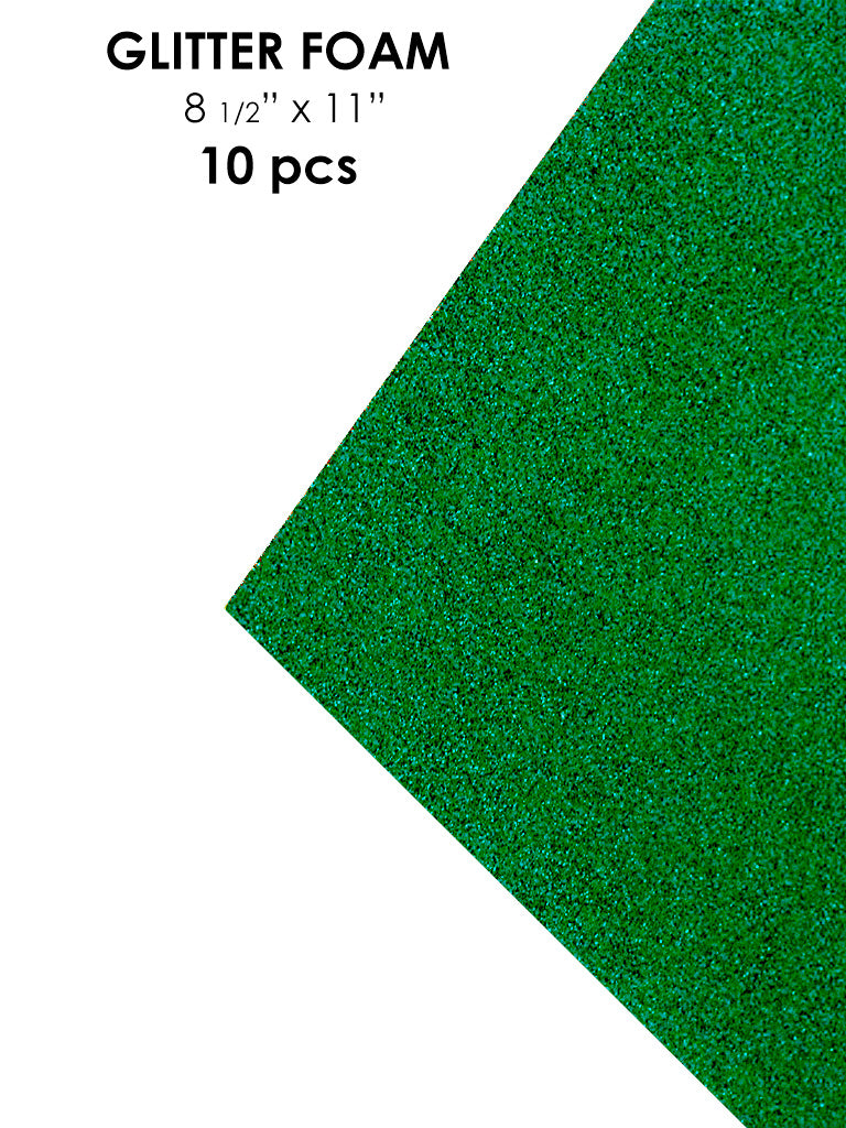 Avanti Foamy Sheet with Glitter, 8 x 12 inches, Variety of Colors, 2mm thick, 10 pcs